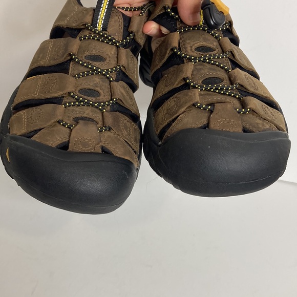 Keen Newport Sandals Mens 7 Brown Leather Waterproof Hybrid Shoes Camping Hiking - Picture 7 of 14